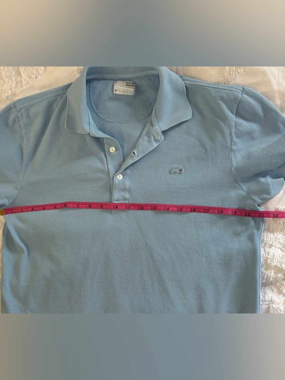 Lacoste Light Blue Men’s Polo Shirt - Picture 13 of 15